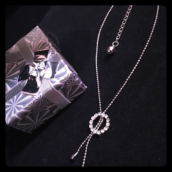 HALO SILVER AND RHINESTONE ANKLET - Picture 3 of 3